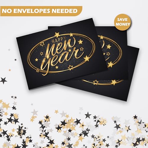 Happy New Year Postcards - Star