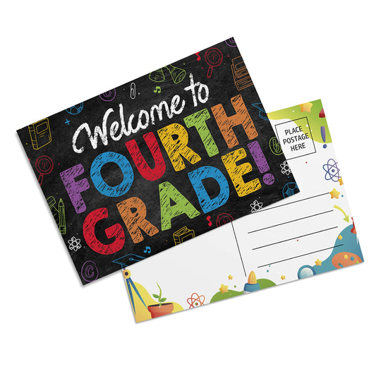 4th Grade Postcards ( Back to School ) - 50 Pack 4"X6"
