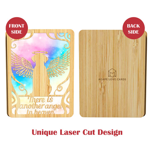 Pet Sympathy Cards for Dogs - Made From Real Bamboo | 6" X 4.5" - 1 Pack (Envelope Included) | Dog Sympathy Card for Expressing Sincere Condolences for Loss of Pet | Rainbow Bridge Card