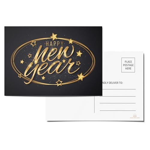 Happy New Year Postcards - Star