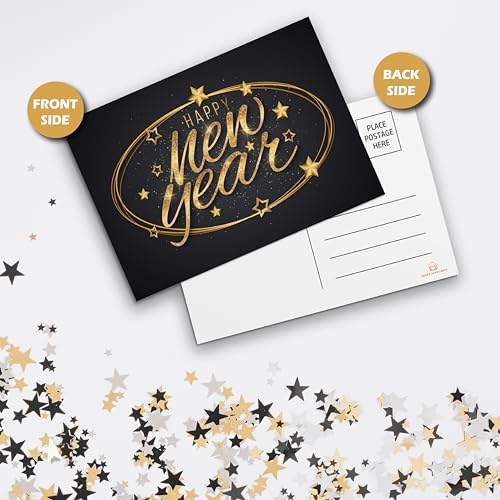 Happy New Year Postcards - Star