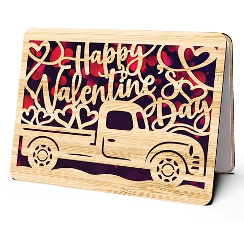 Valentines Day Card - Pick Up Truck
