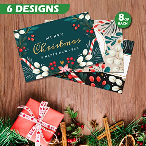 Bulk Christmas Postcards for Mailing - (4"X6")