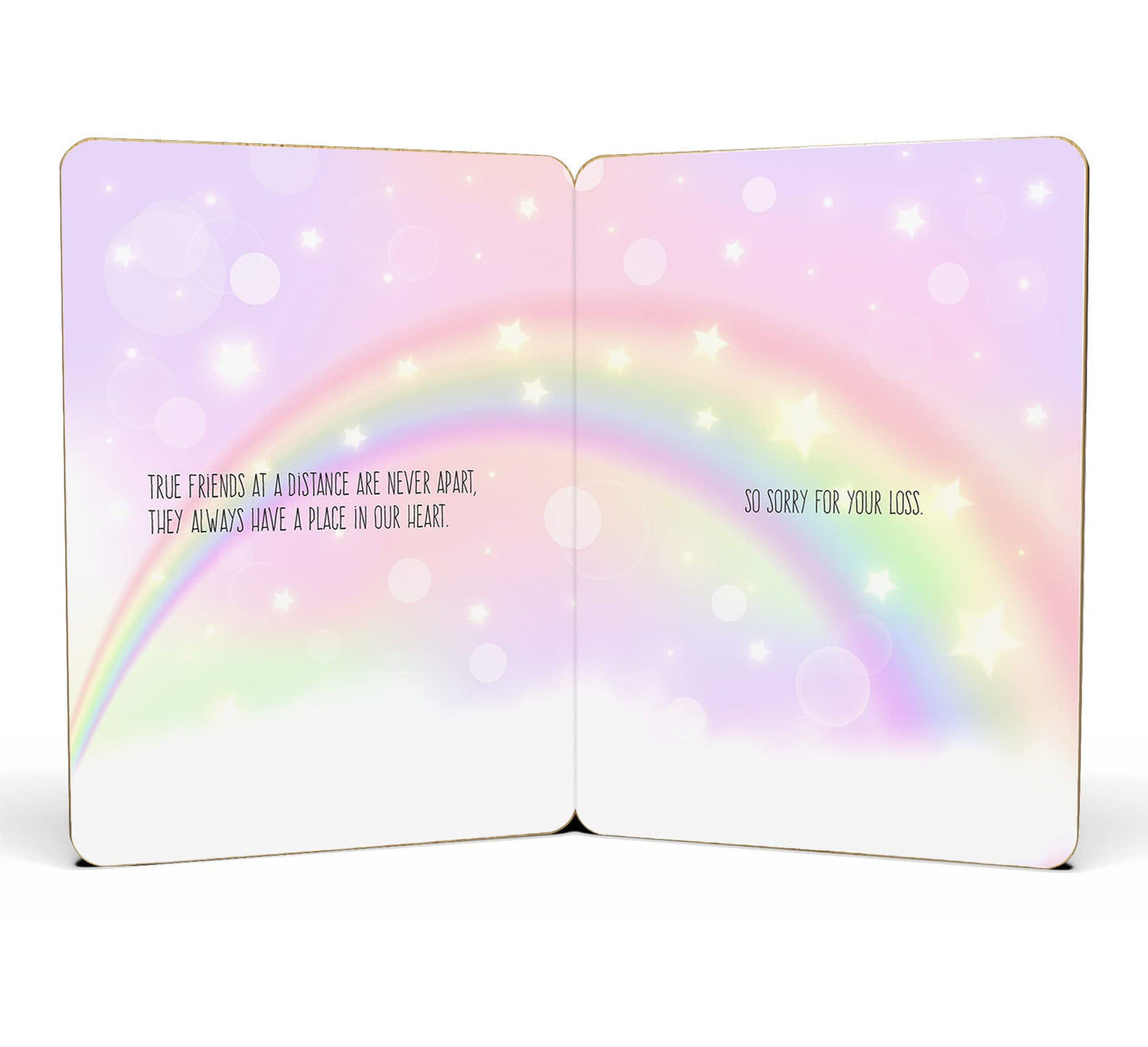 Pet Sympathy Cards for Dogs - Made From Real Bamboo | 6" X 4.5" - 1 Pack (Envelope Included) | Dog Sympathy Card for Expressing Sincere Condolences for Loss of Pet | Rainbow Bridge Card