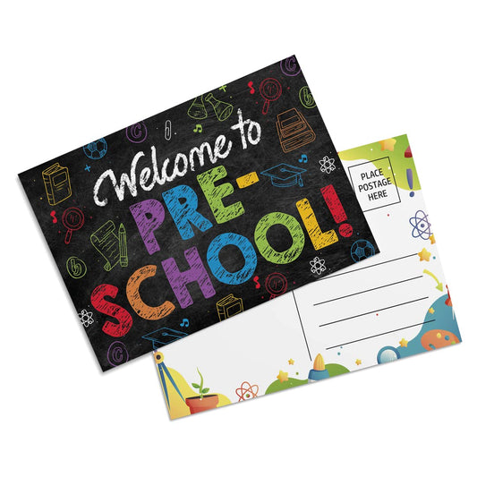 Preschool Postcards ( Back to School ) - 50 Pack 4"X6"