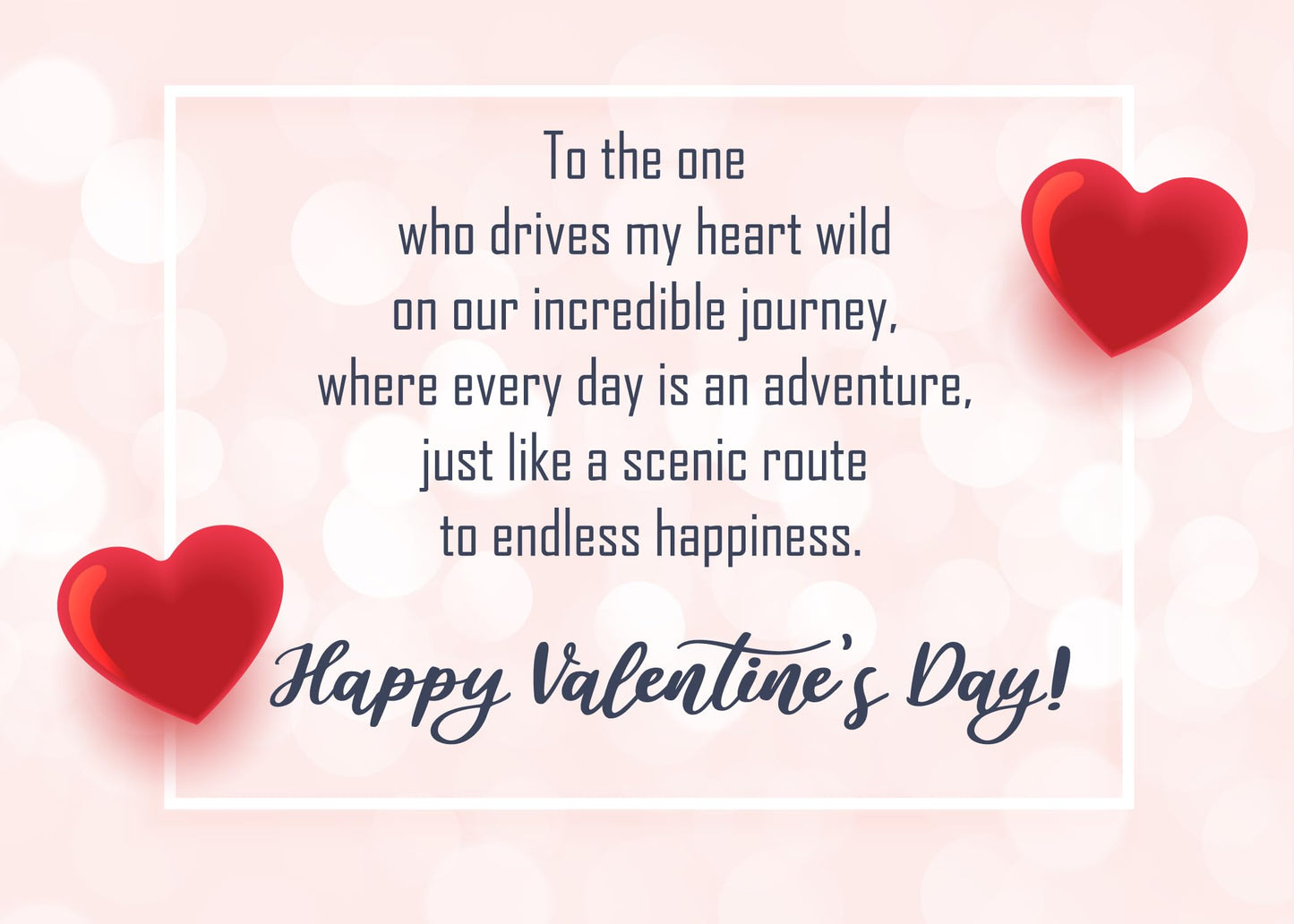 Valentines Day Card - Pick Up Truck