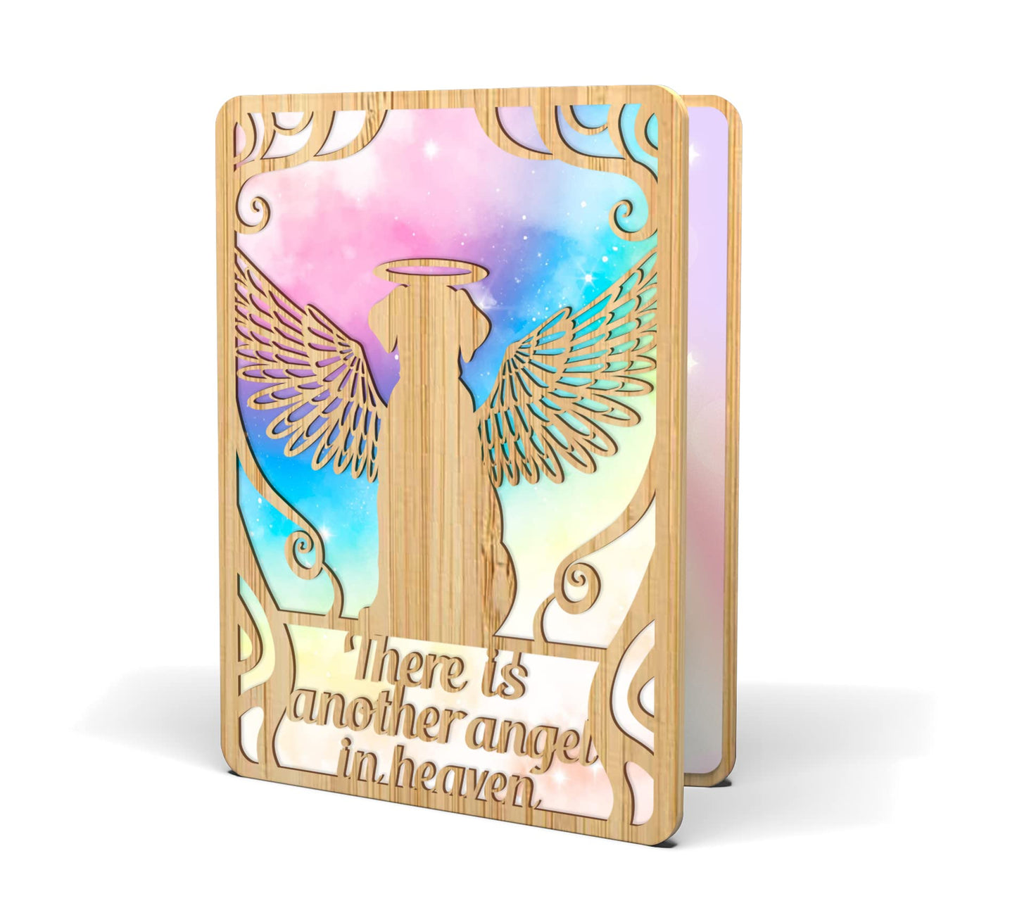 Pet Sympathy Cards for Dogs - Made From Real Bamboo | 6" X 4.5" - 1 Pack (Envelope Included) | Dog Sympathy Card for Expressing Sincere Condolences for Loss of Pet | Rainbow Bridge Card