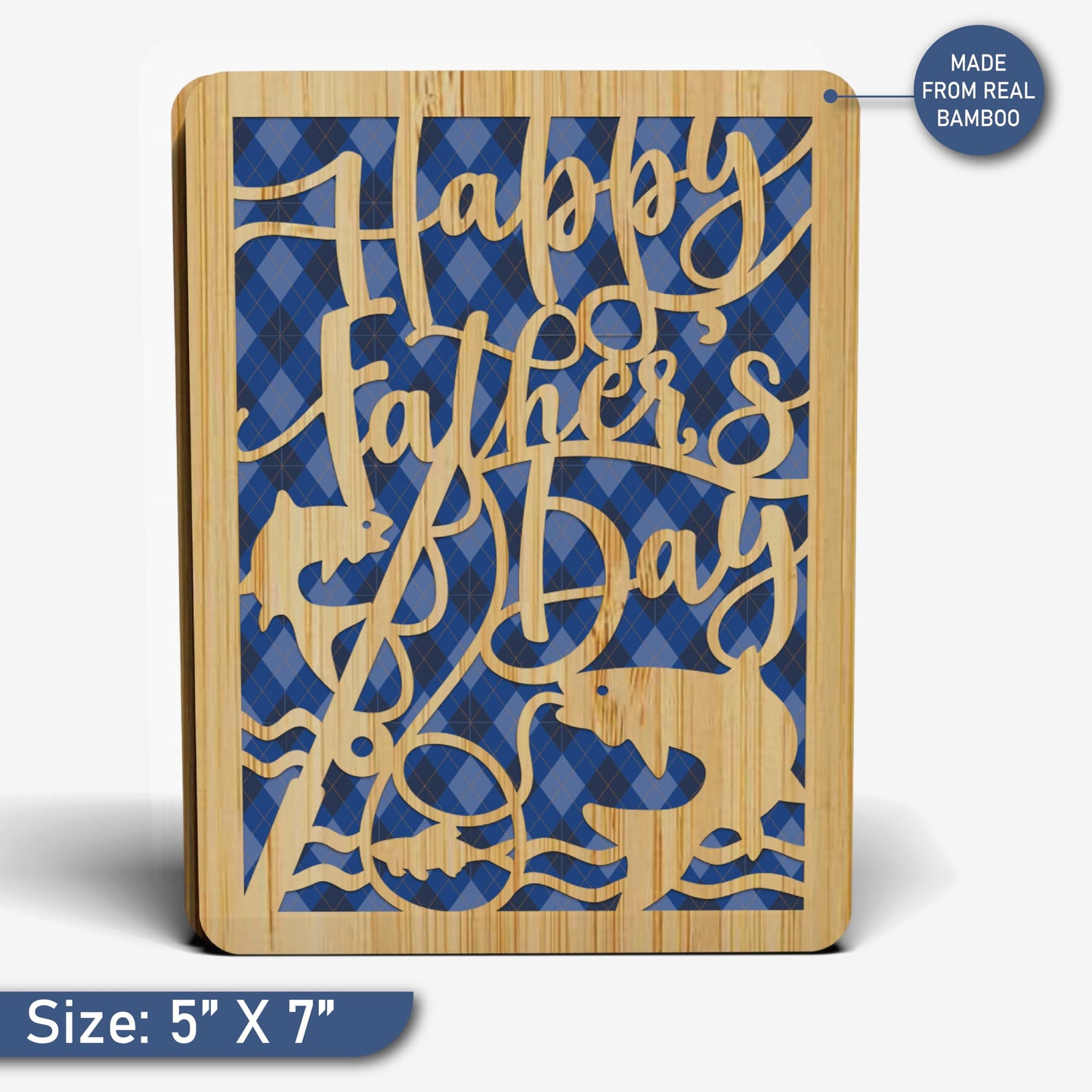 Happy Fathers Day Card - Fishing