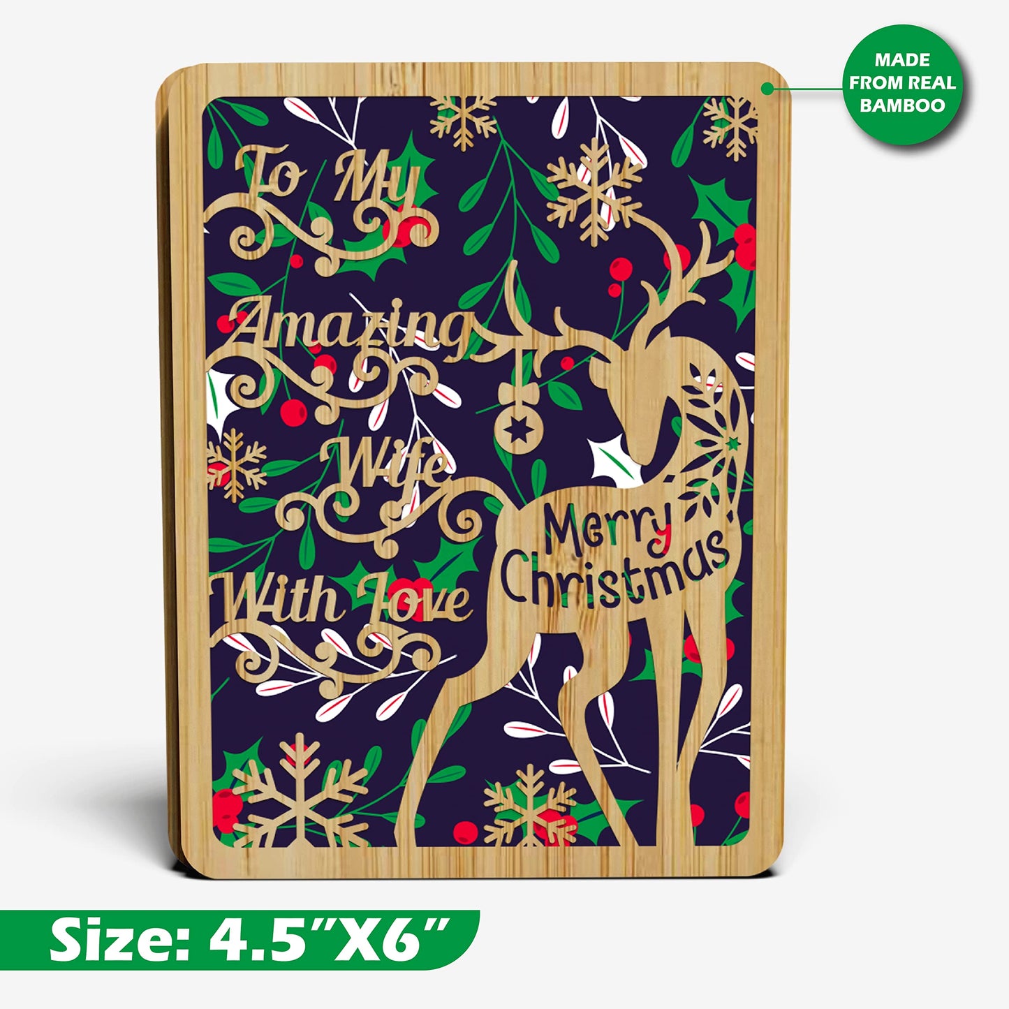 Merry Christmas Card For Wife