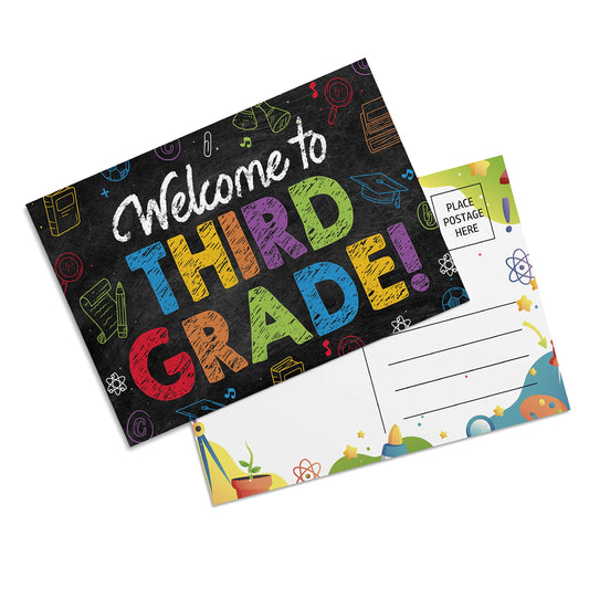 3rd Grade Postcards ( Back to School ) - 50 Pack 4"X6"