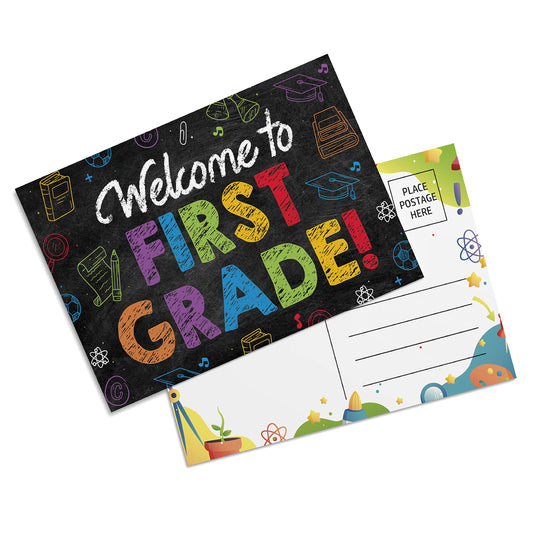 1st Grade Postcards ( Back to School ) - 50 Pack 4"X6"