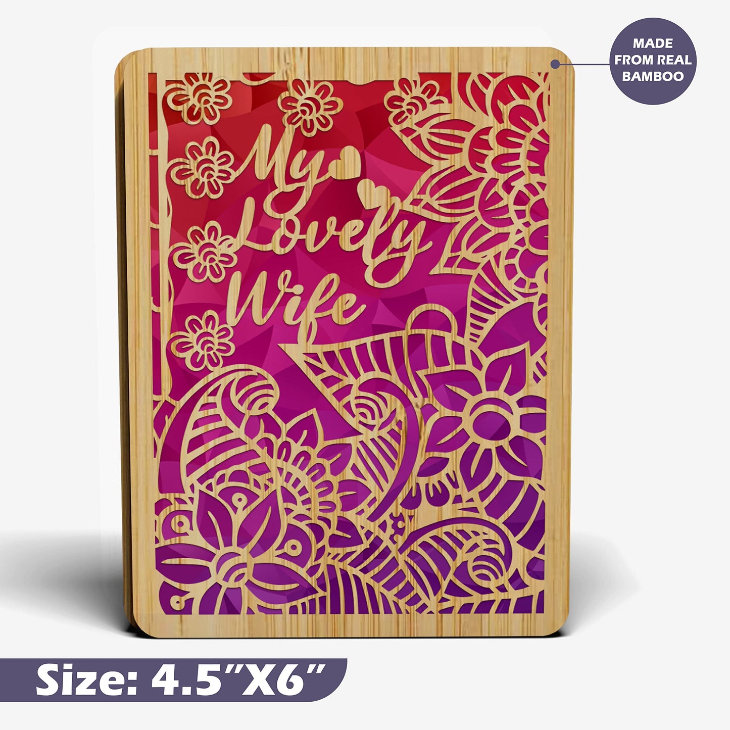 Mothers Day Card - Wife (Floral)