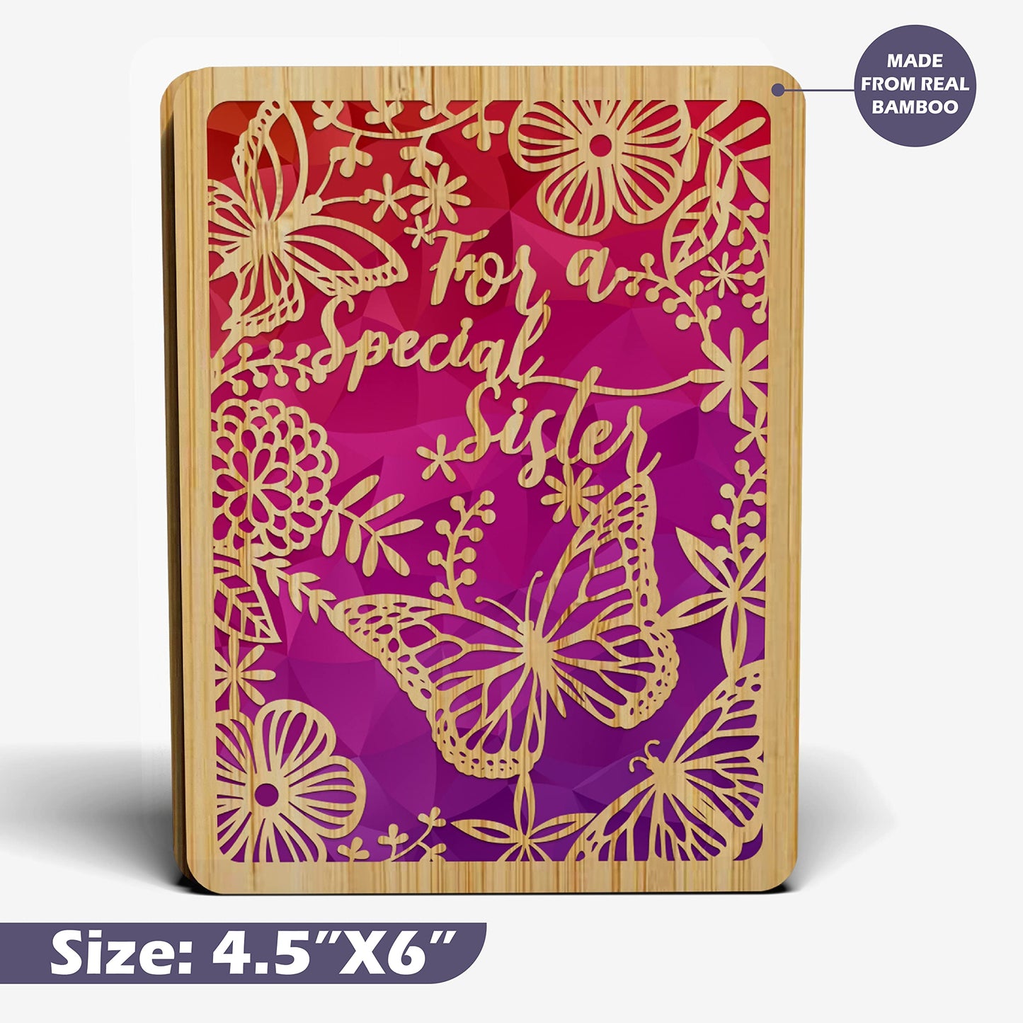 Mothers Day Card - Sister (Butterfly)