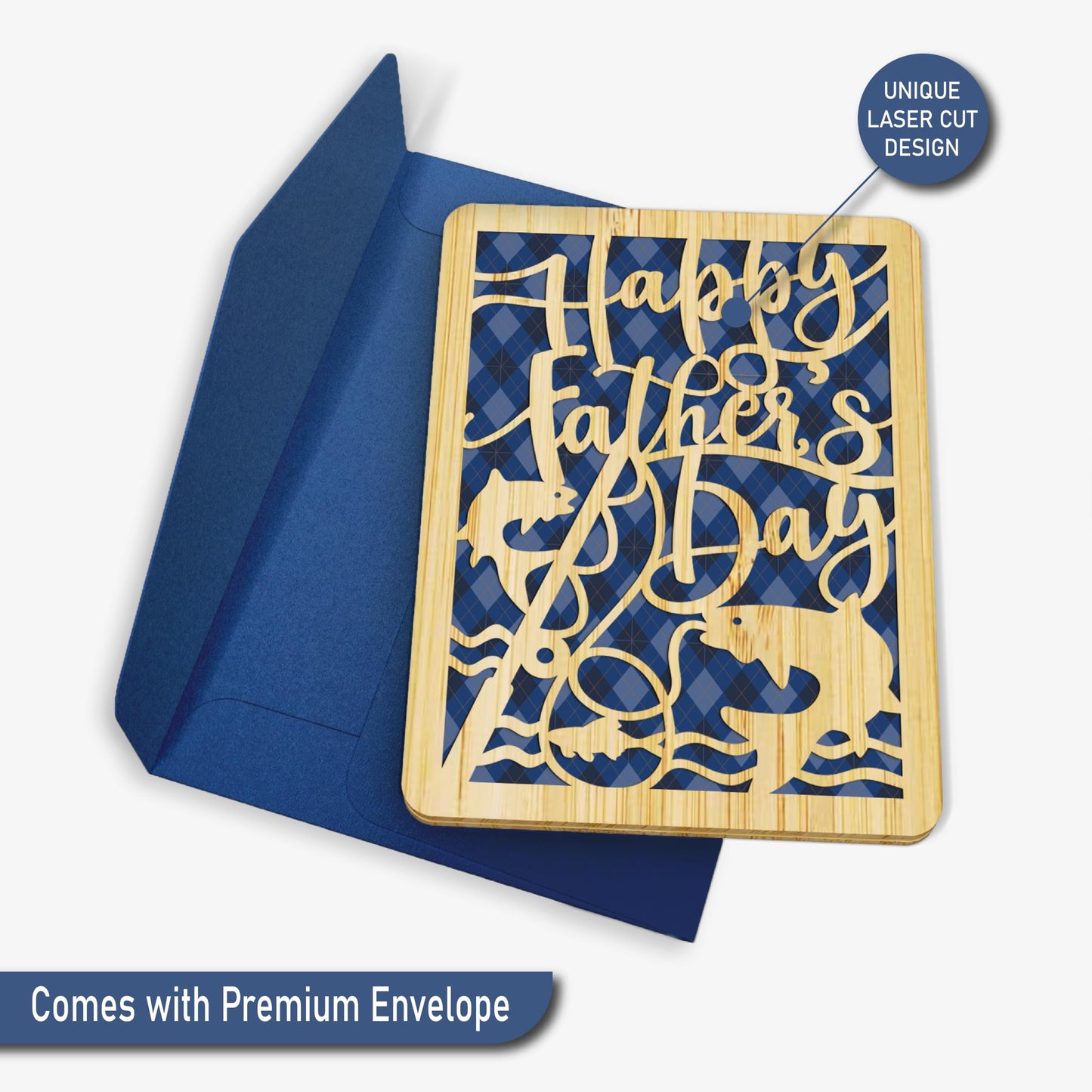 Happy Fathers Day Card - Fishing