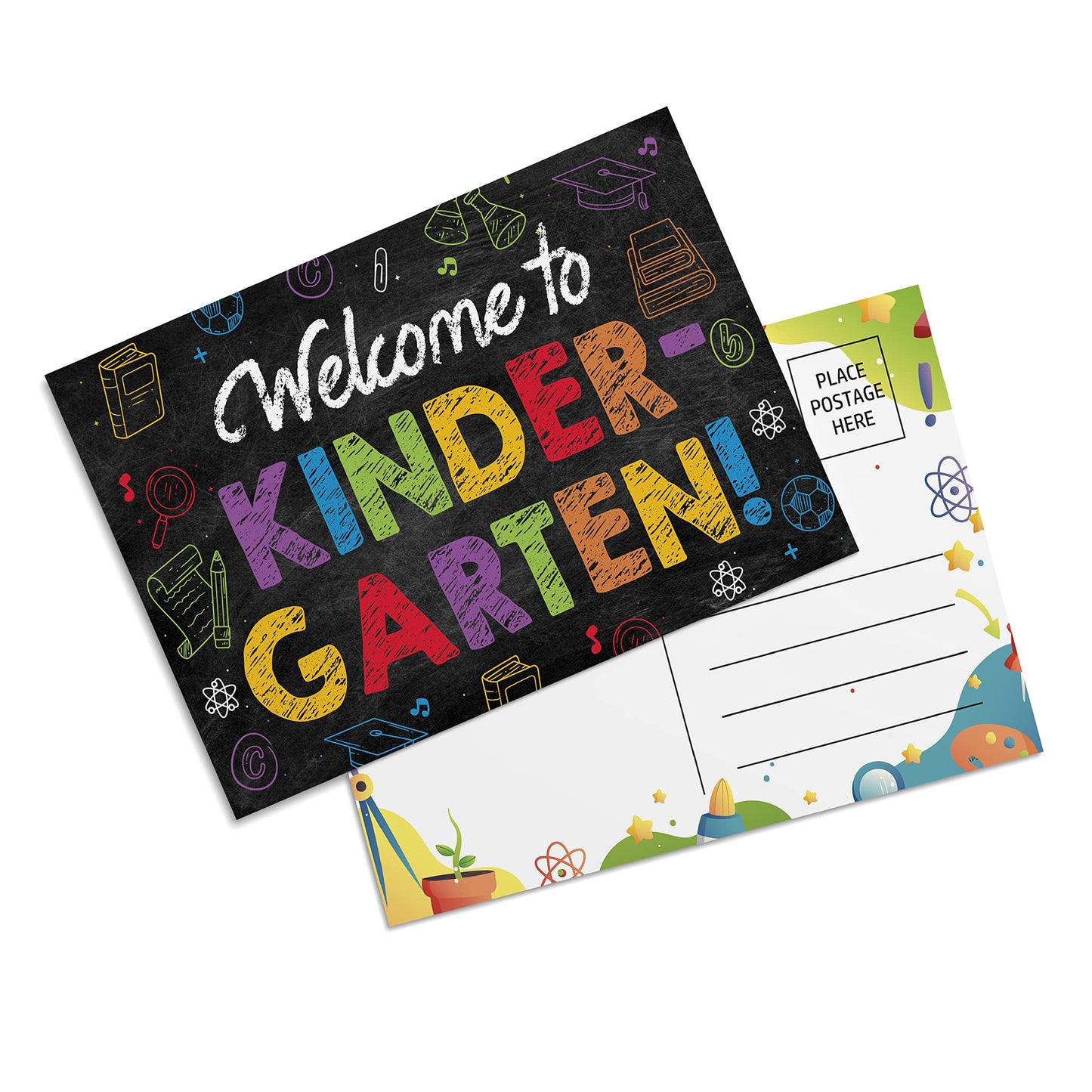 Kindergarten Postcards ( Back to School ) - 50 Pack 4"X6"