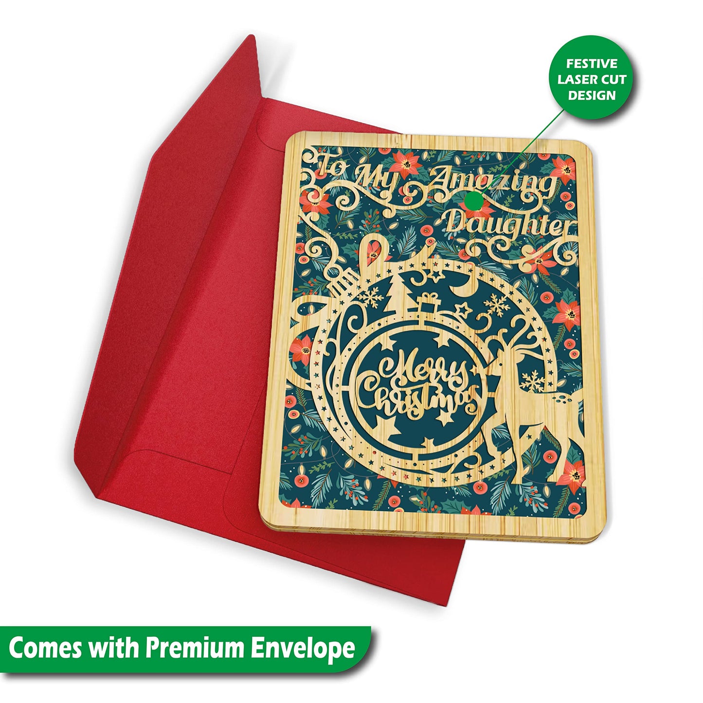 Merry Christmas Card for Daughter