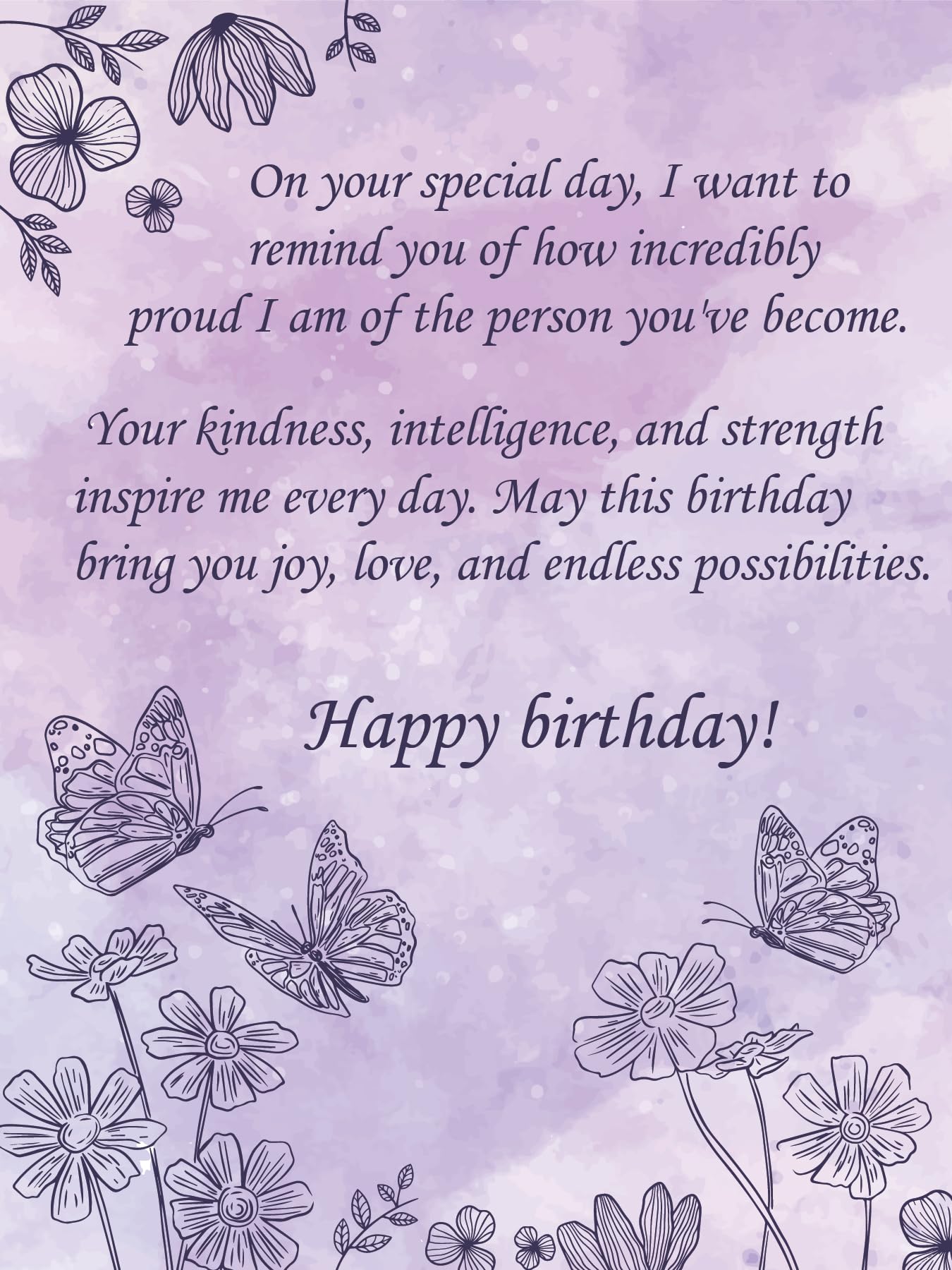 Daughter Birthday Card