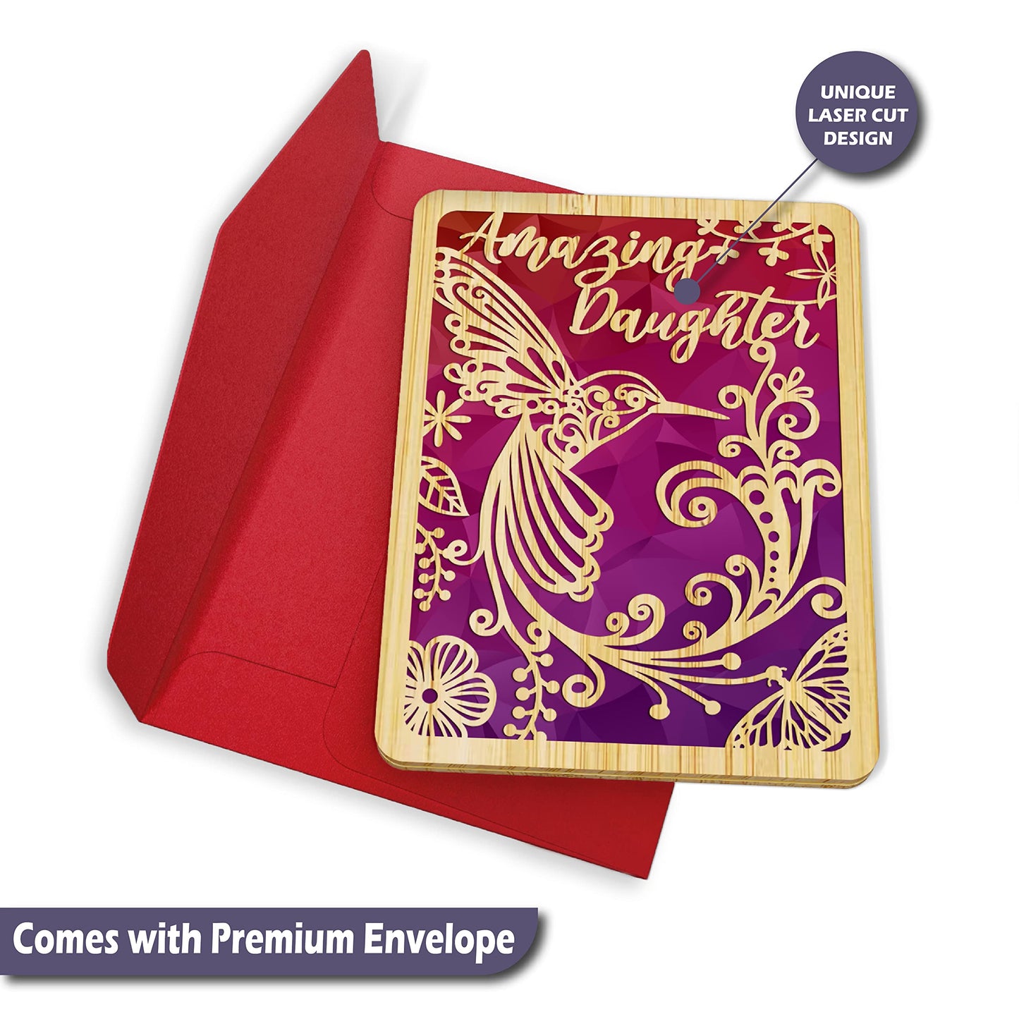 Mothers Day Card - Daughter (Hummingbird)