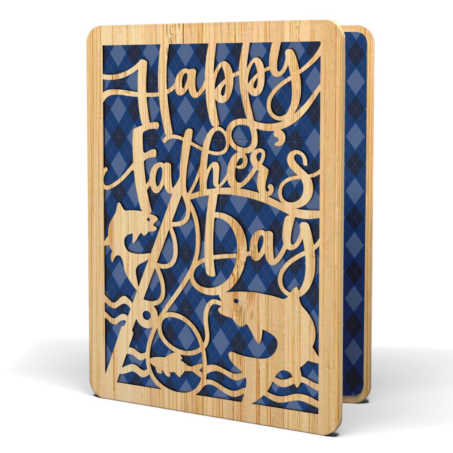 Happy Fathers Day Card - Fishing