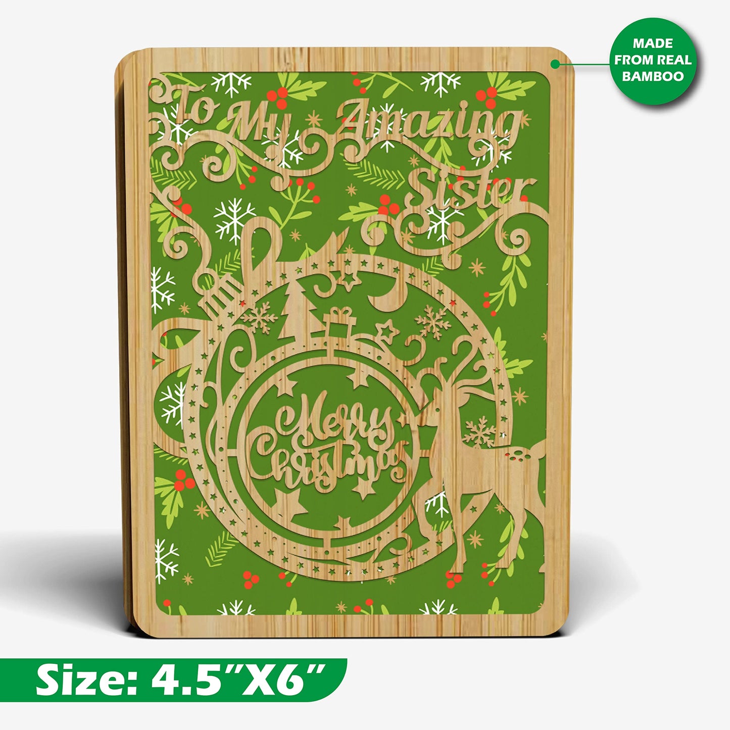 Merry Christmas Card For Sister