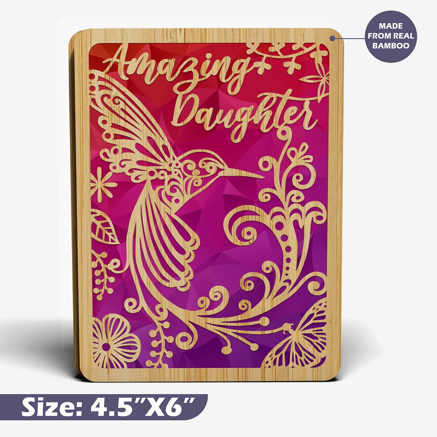 Mothers Day Card - Daughter (Hummingbird)