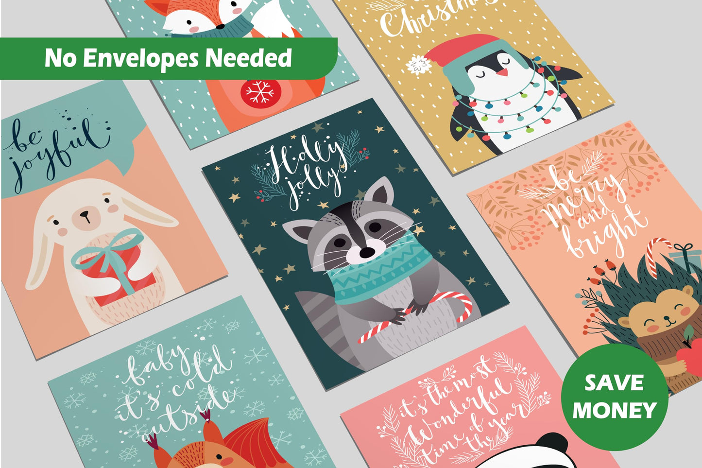 Bulk Christmas Postcards for Mailing