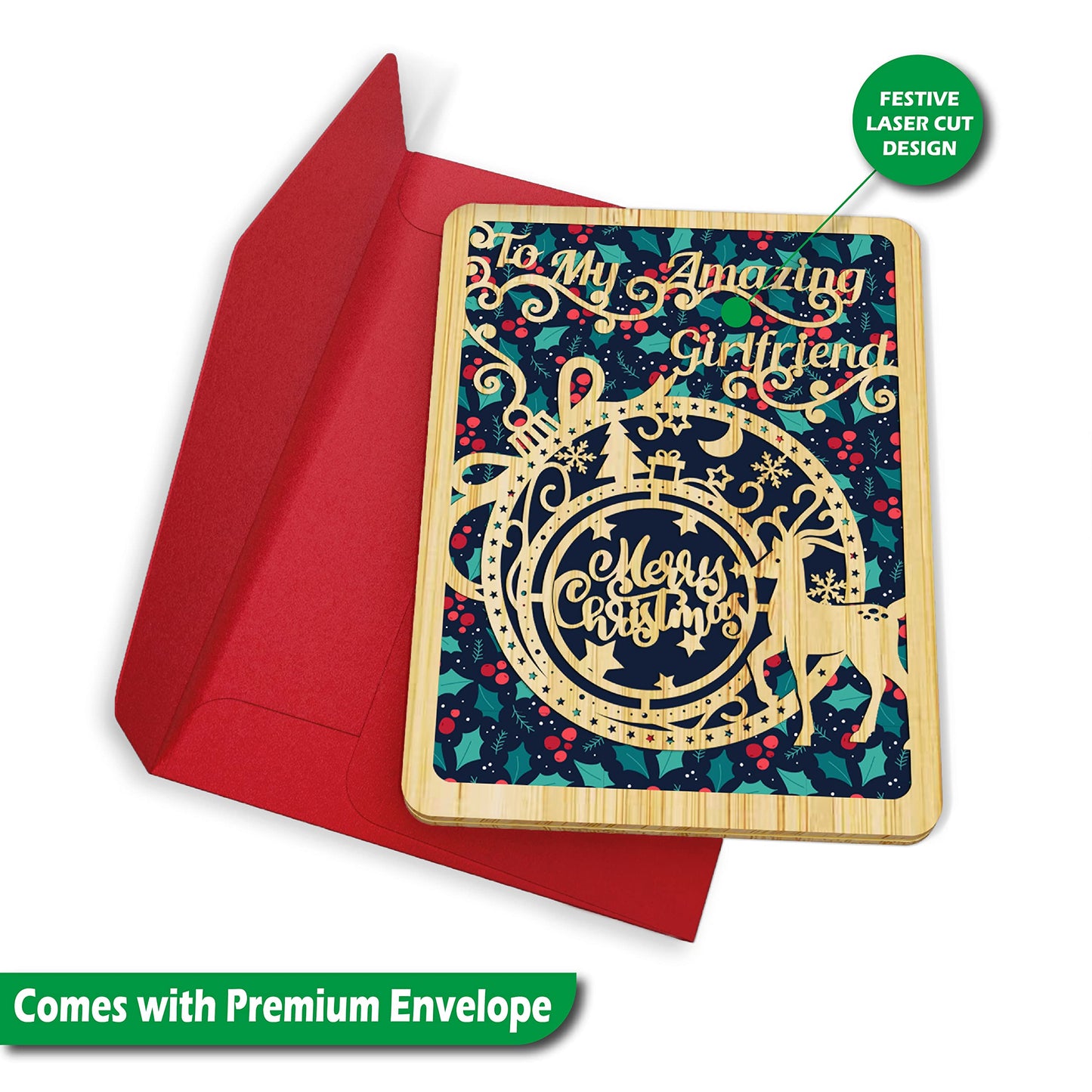 Merry Christmas Card For Girlfriend