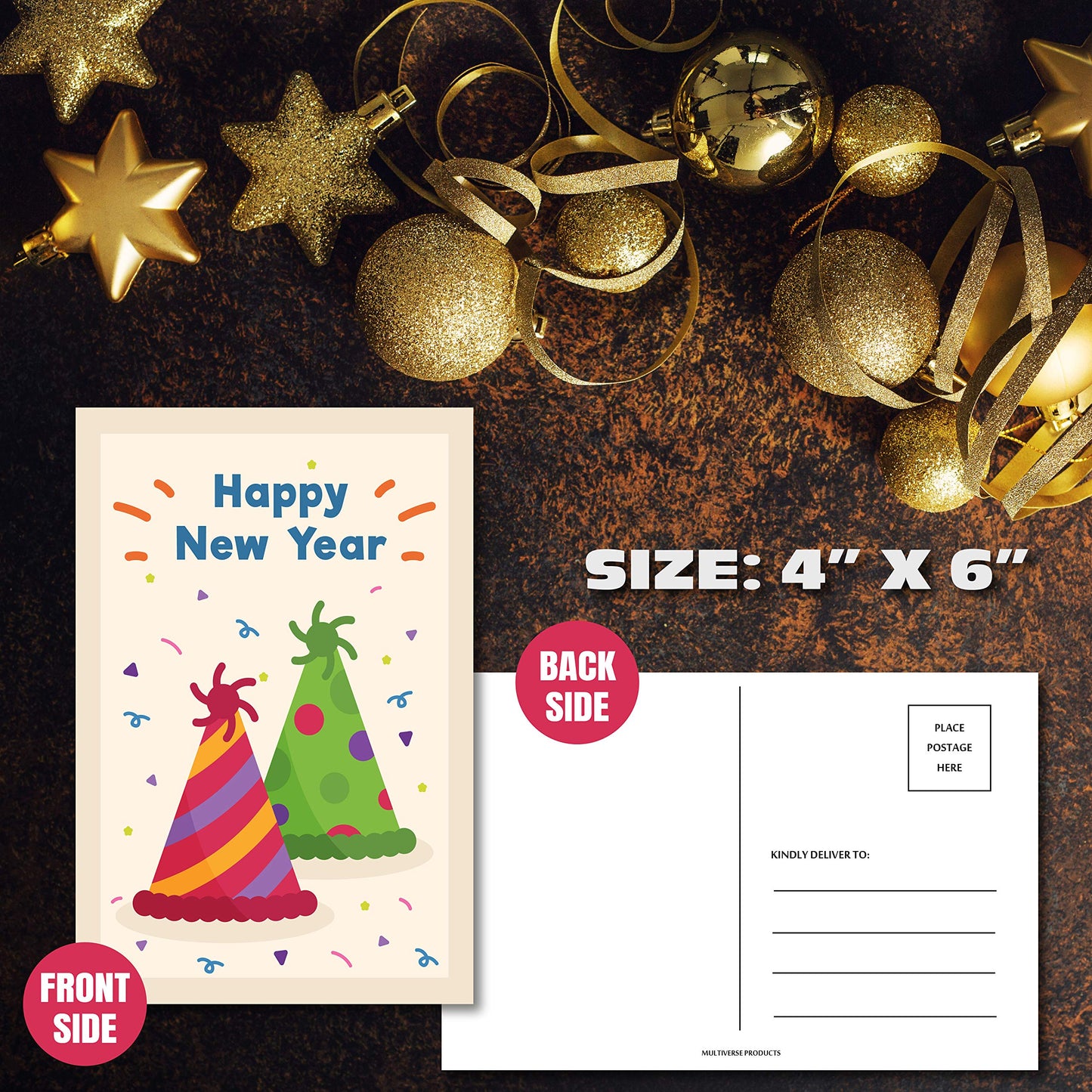 Happy New Year Postcards - Assortment