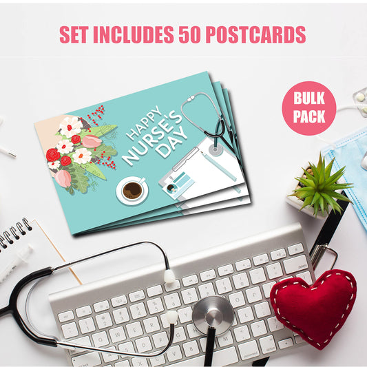 Happy Nurse`s Day / Week Postcards - (50 Pack) 4"X6"