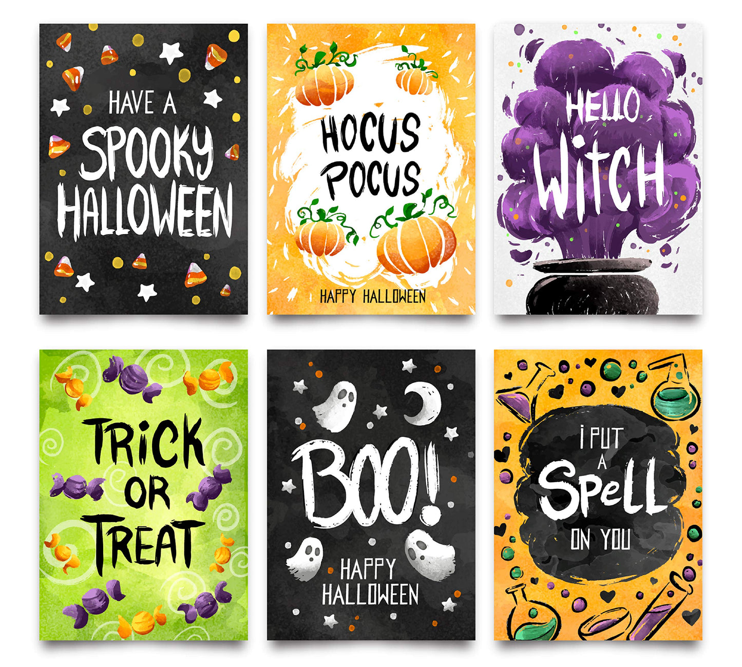 Happy Halloween Postcards - (48 Pack) 4"X6"