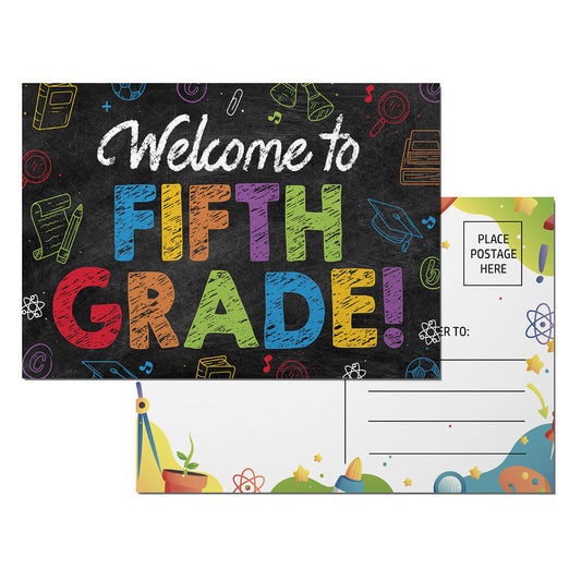 5th Grade Postcards ( Back to School ) - 50 Pack 4"X6"