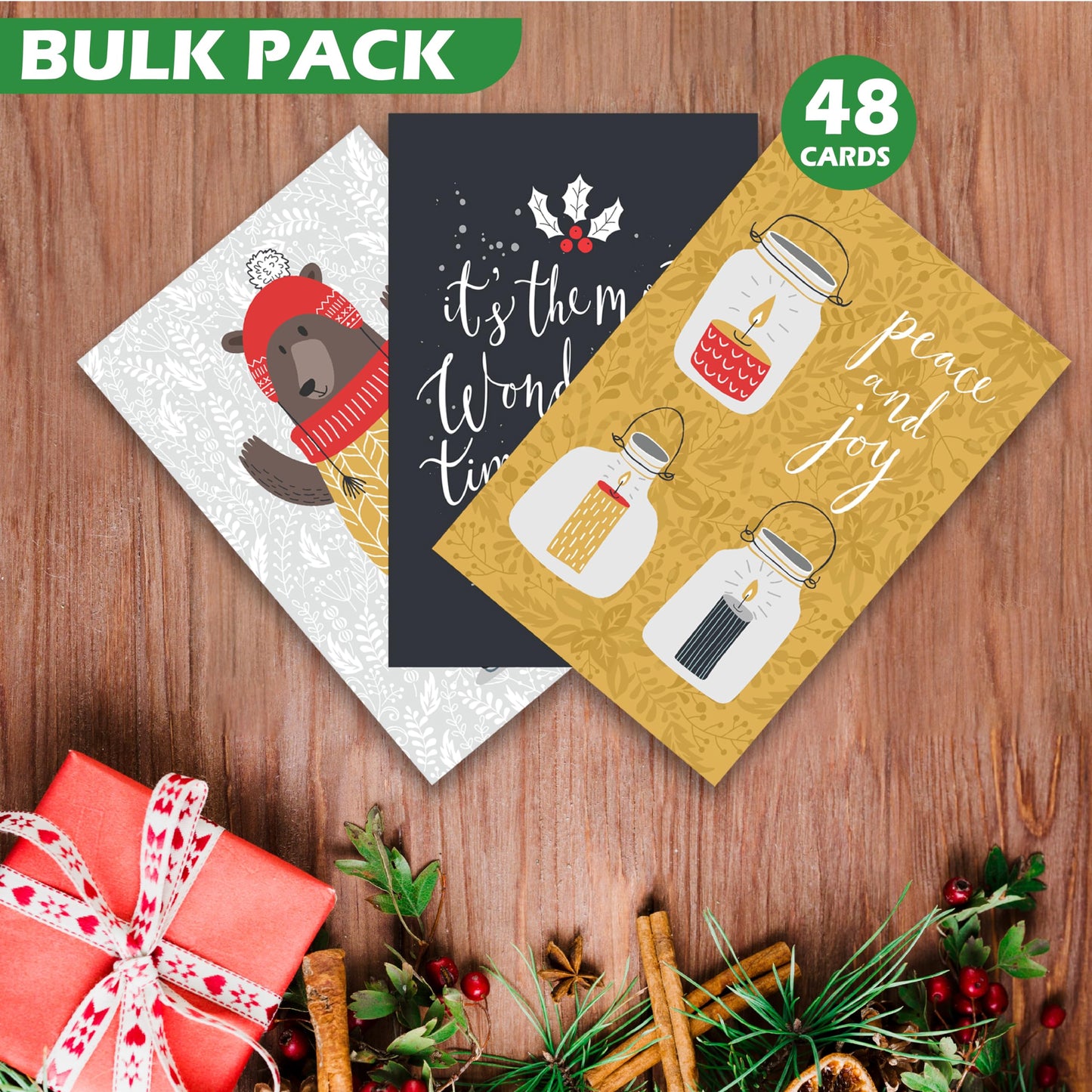 Happy Holiday Postcards / Christmas Postcards - ( 4" X 6" )