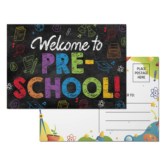Preschool Postcards ( Back to School ) - 50 Pack 4"X6"