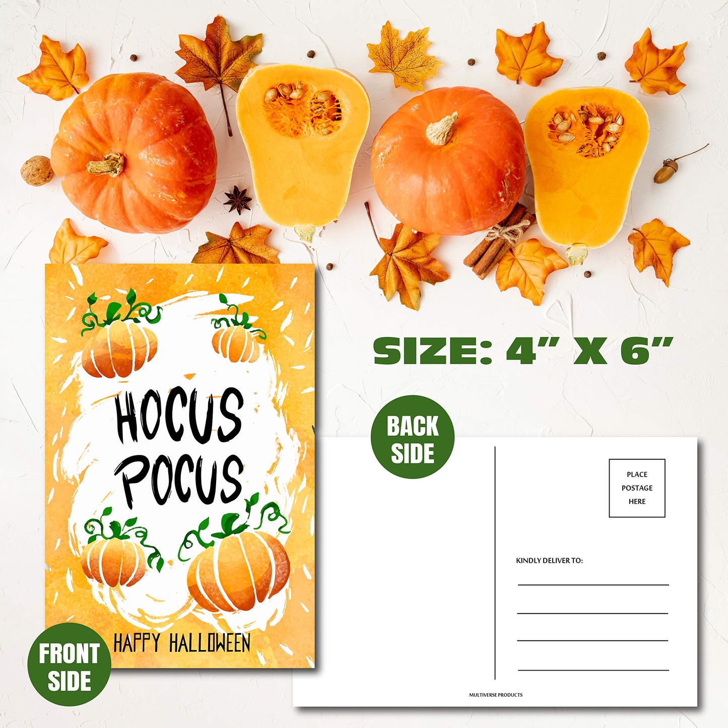 Happy Halloween Postcards - (48 Pack) 4"X6"