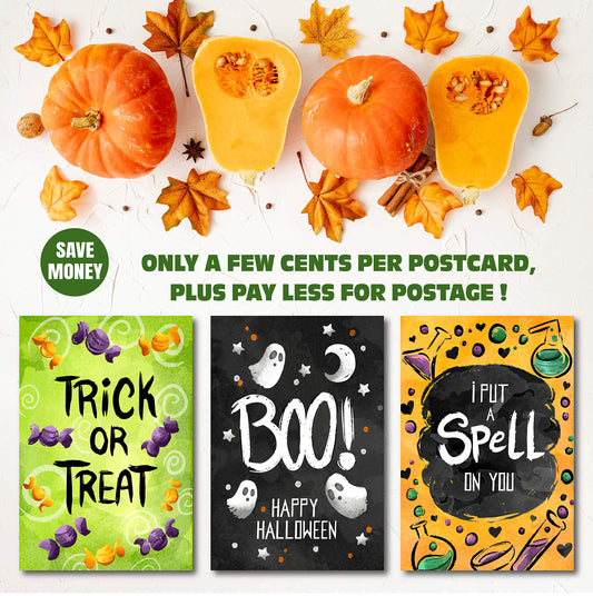 Happy Halloween Postcards - (48 Pack) 4"X6"