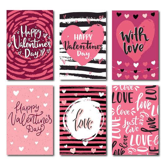 Happy Valentines Day Postcards - (48 Pack) 4"X6"
