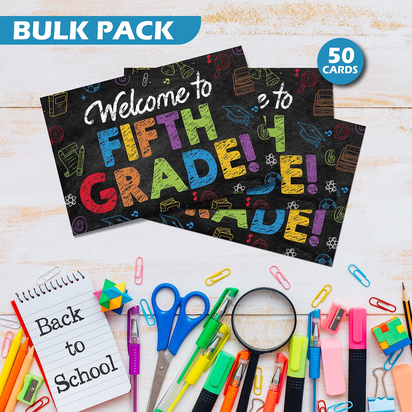 5th Grade Postcards ( Back to School ) - 50 Pack 4"X6"